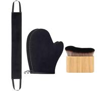 BelleVive 3-en-1 Gants autobronzants, Ensemble de Gants applicateurs d'autobronzant, Pinceau autobronzant pour Brosse autobronzante, applicateur pour Le Dos, Gant de Bronzage