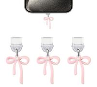 BelleVive 3 Pièces Charms pour Téléphone et Kindle, Bouchon Anti-poussière Charm Compatible avec Kindle Port de Charge Type-C, Cadeau Élégant pour Hommes et Femmes, Accessoires pour iPhone 16/15