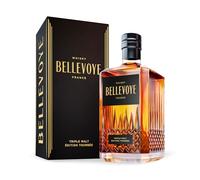 BELLEVOYE - Whisky Triple Malt - Whisky Tourbé Français Bellevoye Noir - 43 % Alc. - Origine : 100 % France - 70 cl