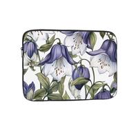 Bellflower Housse de protection pour ordinateur portable 12 pouces Motif papier peint imprimé, essentiel pour les déplacements professionnels et au bureau