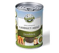 Bellfor Landgut-Menü - Nourriture Humide hypoallergénique pour Chiens aux Insectes, sans céréales - 400 g. Ingrédients naturels. Paté pour Chien Riche en protéines et en vitamines.
