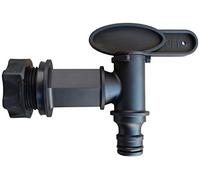 Belli Robinet 0857 7 – Raccord rapide clipsable 20/27 pour récupérateur d'eau Plastique Noir