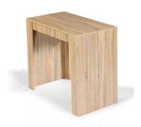 Belli - Table Console Extensible En Bois - 1,40 M Marron