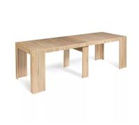 CONCEPT USINE | BELLI - Table Console Extensible en Bois | 2,35 m | Design Moderne | 8 Places avec Extension | Bois Résistant | 75x90x47 cm | Montage Rapide | Parfait pour Salon, Salle à Manger