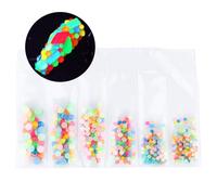 BELLIFFY 1 boîte Boîte Compartiments Pierres Manucure Noctilucentes Décoration Nail Art Brillants pour Ongles Gel UV Acrylique