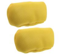 BELLIFFY 1 Paire de Coussinets d'Aisselle Rembourrés pour Béquilles Housses en Maille Respirante Jaune Épaisseur Renforcée 21 X 85 X 82 CM Lavables et Confortables pour Usage Prolongé