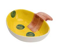 BELLIFFY 1 Pc Bol en céramique pour Hamster Animal de Compagnie gamelle pour Chat Abreuvoir Bol d'eau pour Chiot Bol pour Animaux de Compagnie mangeoire pour Animaux de Compagnie Yellow