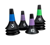 BELLIFFY 10 Cônes D'agilité Multifonctionnels en Polyéthylène 23 Cm, Couleur Vive, pour Entraînement Football, Basketball et Coordination Sportive