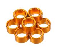 BELLIFFY 10 pièces Anneaux Pied Pigeon Aluminium Doré Identification Rapide Réutilisables Confortables pour Bagues de Jambe Volatile et Voyageur