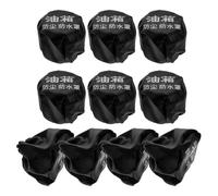 BELLIFFY 10 Pièces Bouchon de Réservoir Noir pour Camion Housse Protectrice Élastique PU Étanche Poussière Remplacement pour Couvercle de Cuve Carburant Voiture Protection les Contaminants