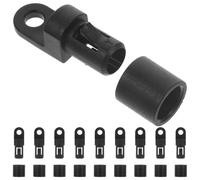 BELLIFFY 10 Pièces Embouts de Cordon Élastique Nylon Marin Résistant à Eau avec Crochet pour Kayak Bateau Canoë Fixation Antirouille pour Corde Élastique et Sandow Bâche