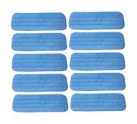 BELLIFFY 10 pièces Lot de Recharges Serpillères Microfibre Lavables Haute Absorption pour Nettoyage Sols Durs Secs et Humides Remplacement pour Balai Microfibre