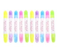 BELLIFFY 10 pièces Stylo Dissolvant Vernis Ongles pour Nettoyage Précis des Contours Correcteur Vernis Manucure Accessoires Portables pour Usage Professionnel et Domicile
