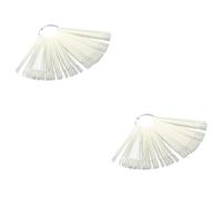 BELLIFFY 100 Pcs Modèles De Pratique Affichage Nail Art Tableau De Pratique Faux Nail Art Conseils Plaques De Couleur De Vernis À Ongles Roue D'Affichage Des Ongles Bâtons À Ongles Modèle