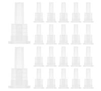 BELLIFFY 100 pièces Bouchons Intérieurs à Vis Dents pour Flacons Huiles Essentielles Bouchons Compte-gouttes pour Dosage Précis Compatibles Flacons Adaptés Usage Personnel et DIY Huiles