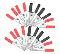 BELLIFFY 100 pièces Pinces Crocodile Électriques avec Isolation Renforcée Clips de Test pour Fils et Batteries Résistantes et Portables pour Connexions Sécurisées et Usage Quotidien