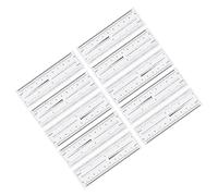 BELLIFFY 10pièces Règles De Mesure Manucure Transparentes Règles Souples Pratiques Pour Étudiants Et Outils De Mesure Pour Nail Art