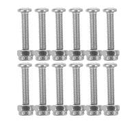 BELLIFFY 12 Ensembles Foosball Screws and Nuts Metal Replacement Hardware for Table Football Repair Sturdy Fasteners for Easy Installation and Maintenance