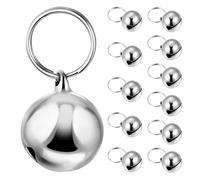 BELLIFFY 12 pièces Pet Bell Pendant Set for Small Dogs and Cats Metal Charms with Sound Scratch-Resistant Collar Accessories for Daily Use