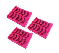 BELLIFFY 15paires Épaississants Réutilisables De Faux Fibres Pour Maquillage Des Yeux Dramatiques Et Ensemble De Boîtes Avec