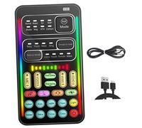 BELLIFFY 1ensemble Changeur De Voix Portable Mini pour Streaming Effets Intégrés Compatible avec Téléphones Et Pc pour Jeux Et Appels Vidéo