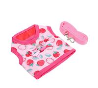 BELLIFFY 1ensemble Et Laisse pour Lapin Confortable Et Ajustable Laisse Longue pour Liberté De Accessoire pour Petits Animaux comme Rongeurs Et Cobayes Traction Douce pour Promenade