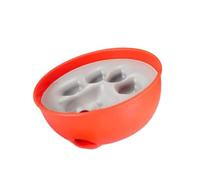 BELLIFFY 1pièce Gamelle Anti-glouton pour Chiens Et Chats Bol à Nourriture Lente pour Éviter Les Risques De Suffocation Couleur Orange Léger Et Pratique pour Voyages