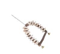 BELLIFFY 1pièce Jouet Suspendu pour Perroquets Accessoire De Mâchage Jeu Os De Seiche pour Oiseaux Favorise Et Activité Physique