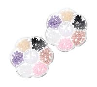BELLIFFY 2 boîtes Boîtes de Décorations Ongles Nœud DIY Légères Élégantes pour Manucure Accessoires Nail Art