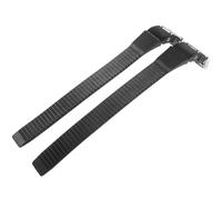 BELLIFFY 2 Ensembles Boucle de Patin en Plastique et Fer, Robuste, Noir | Sangle à Boucle pour Patins à Glace, Pièce Remplaçable, Résistante à L’usure, Fixation Stable
