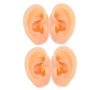 BELLIFFY 2 Paires Modèles Oreilles Silicone Souples Simulation Réaliste Flexibles pour Pratique Piercing Présentation Bijoux Étude Oreille Humaine
