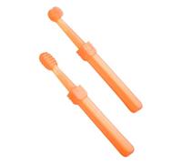 BELLIFFY 2 Pièces Brosse à Dents Garçon Fille Silicone Souple avec Étui Nettoyant Langue Né Soin Complet des Gencives et Hygiène Orale Infantile