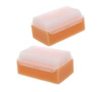 BELLIFFY 2 pièces Brosse Sensorielle Garçon Fille Orange Brosse Bain Douce et Massage pour Tout-petits Nettoyage Ongles et Stimulation Sensorielle Outil Multifonction pour Autisme et