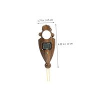 BELLIFFY 2 pièces Compteur Numérique de Perles Bouddhistes avec Écran LED Grand Format Compteur Précis pour Méditation Tibétaine Lot Design Vintage Bois pour Prières et Chants