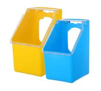 BELLIFFY 2 pièces Hanging Food Container Multifunction Feeder for Pigeon Plastic Pet Cage Supply Easy to Clean and Use