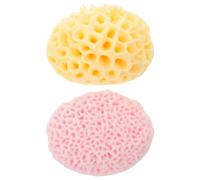 BELLIFFY 2 Pièces Lot de Éponges de Bain Alvéolées Douces pour Exfoliantes et Polyvalentes Éponges Corporelles Souples pour Dos et Jambes Accessoires Pratiques et Durables