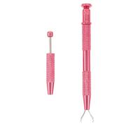 BELLIFFY 2 Pièces Outil de Ramassage pour Art des Ongles Quatre Griffes en Alliage D'aluminium, Pince pour Fragments D'éponge et Décorations, pour Salon à Domicile et Poste de Travail