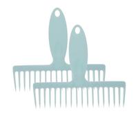 BELLIFFY 2 pièces Peigne à Dents Larges pour Nettoyage de Balai Élimination des Poils et Poussières Outil Pratique avec Manche Ergonomique Lot