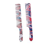 BELLIFFY 2 Pièces peigne hair charms hair toppers brosse à cheveux démêlante outil de coiffure maquette de soins capillaires brosse de coiffure accessoire de coiffure Plastique Colorful