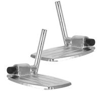 BELLIFFY 2 pièces Repose-pied de Fauteuil Roulant Stable Repose-jambes Ergonomique avec Barre de Soutien Antidérapante Accessoires Pratiques pour Personnes Âgées et Handicapées