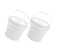BELLIFFY 2 Pièces Seau à Lingettes Humides Plastique avec Couvercle et Poignée Portable pour Lingettes Distributeur Étanche Polyvalent pour Maison Bureau Voiture et Voyage Lot de Seaux