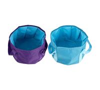 BELLIFFY 2 Pièces seau de bain de pieds pliant bac de trempage des pieds multi-usages extérieure bassin de trempage des pieds de voyage bassin de pied de voyage Tissu Oxford