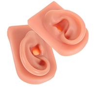 BELLIFFY 2 Pièces Silicone Oreille Humaine Modèle Oreille Pour Pratique De Perçage Moule De Pratique De Perçage Modèle De Perçage Moule De Pratique Pour Perçage Silicone Simulation Oreille