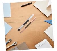 BELLIFFY 2 Pièces Stylo Éponge Double Tête pour Dessin Artistique Lavable et Réutilisable Outil de Mélange pour et Surlignage Grand Argenté Petit Rose pour Pastels à Lhuile et Aquarelles