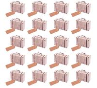 BELLIFFY 20 pièces Boîte à Bonbons Vintage Forme de Valise Coffret Cadeau Carton Kraft Boîte Papier pour Mariage et Fête Petite Élégante pour Offrir