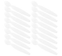 BELLIFFY 20 pièces Lot de Petites Spatules Visage Blanches pour Crème et Maquillage Applicateurs Cosmétiques Réutilisables Légers et Faciles à Nettoyer Adaptés pour Crème pour Visage et