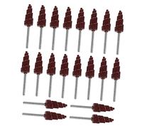 BELLIFFY 20pièces Tête De Meulage Forme Cône Abrasive Roue à Lamelles Pour Ébavurage Ponçage Polissage Métal Et Non-métal Outil Rotatif Résistant à Usure