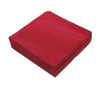 BELLIFFY 25 Pièces Serviettes Papier Jetables Épaisses Poussière Serviettes Invitées Rouge Foncé pour Mariage Fête et Salle de Bain Décor Élégant pour Célébrations
