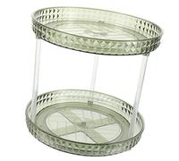 BELLIFFY 2étage Étagère Rotative Pour Cosmétiques Plateau De Rangement à Niveaux Organisateur De Délicats Support De Rotatif Support De Bureau Pour De Bureau