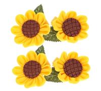 BELLIFFY 2paires Barrette Fleurie Pour De Clips Cheveux Tissu Avec Floraux Accessoire De Coiffure Adorable Et Confortable Pour Décoration Capillaire Colorée Et